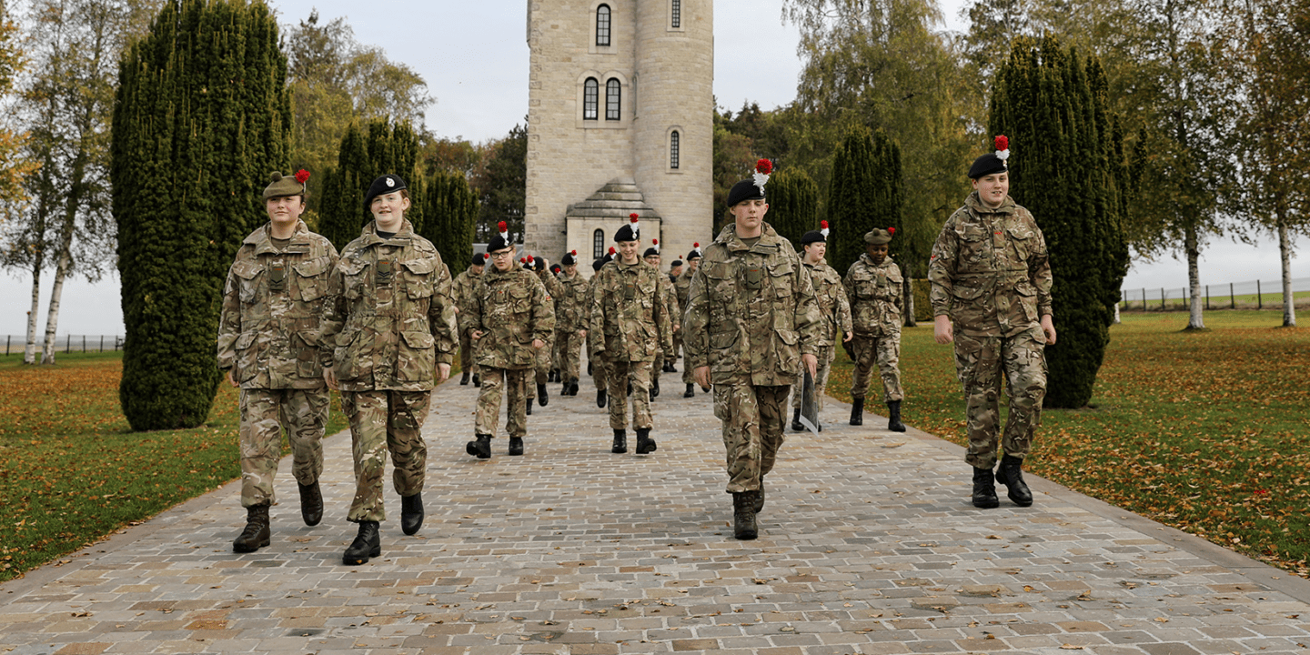 Army Cadet Force on tour with support of ACCT UK