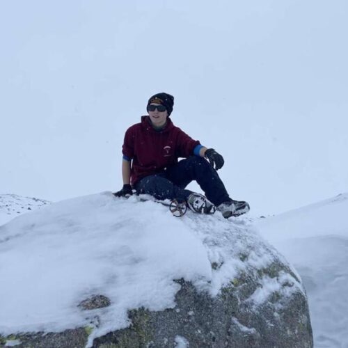 Skiiing in Norway rock