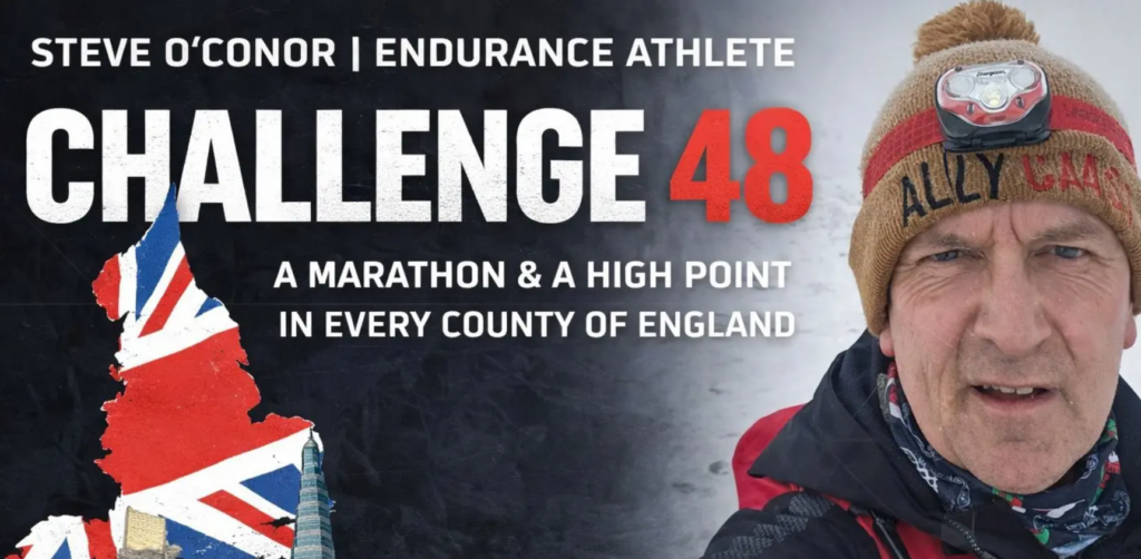 Steve O'Connor 48 marathons